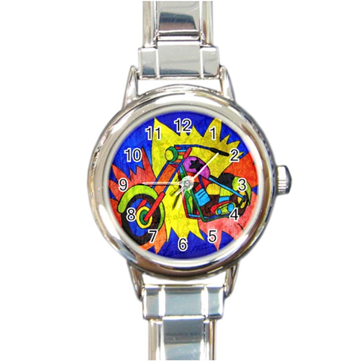 Chopper Round Italian Charm Watch