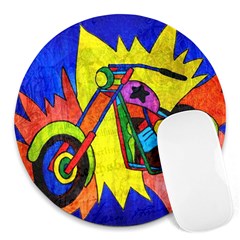 Chopper 8  Mouse Pad (round) by Siebenhuehner