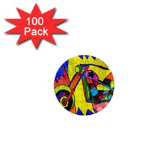 Chopper 1  Mini Button Magnet (100 Pack) by Siebenhuehner