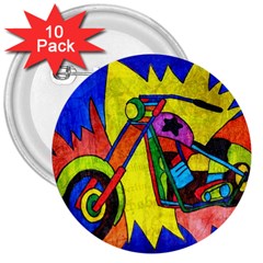 Chopper 3  Button (10 Pack)