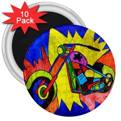 Chopper 3  Button Magnet (10 Pack)