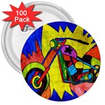 Chopper 3  Button (100 pack) Front