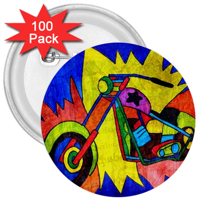 Chopper 3  Button (100 pack)