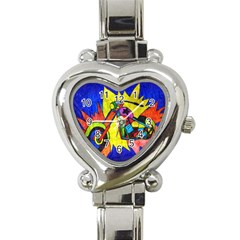 Chopper Heart Italian Charm Watch  by Siebenhuehner