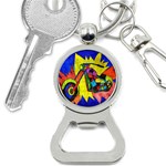 Chopper Bottle Opener Key Chain Front