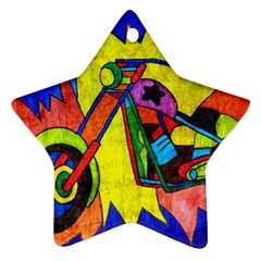 Chopper Star Ornament (two Sides) by Siebenhuehner