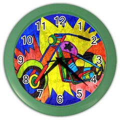 Chopper Wall Clock (color) by Siebenhuehner