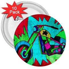 Chopper 3  Button (10 Pack) by Siebenhuehner