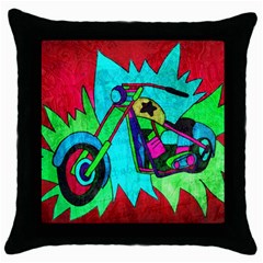 Chopper Black Throw Pillow Case by Siebenhuehner