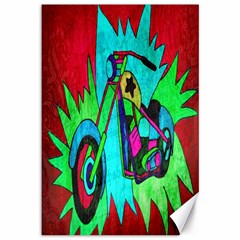 Chopper Canvas 12  X 18  (unframed) by Siebenhuehner