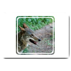 Red Wolf Large Door Mat by AnimalLover