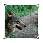 Red Wolf Cushion Case (One Side) Front