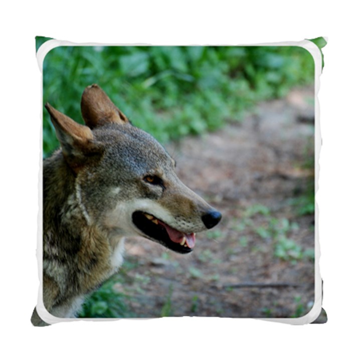 Red Wolf Cushion Case (One Side)