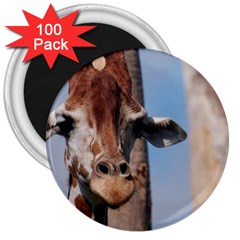 Cute Giraffe 3  Button Magnet (100 Pack)