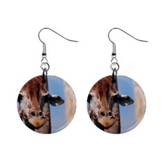 Cute Giraffe Mini Button Earrings