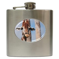 Cute Giraffe Hip Flask by AnimalLover