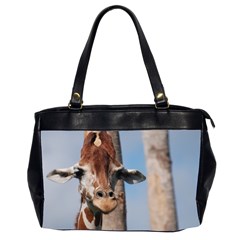 Cute Giraffe Oversize Office Handbag (two Sides) by AnimalLover