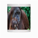 Orangutan Family White Coffee Mug Center