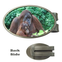 Orangutan Family Money Clip (oval) by AnimalLover