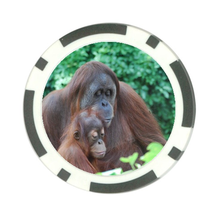 Orangutan Family Poker Chip