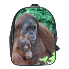 Orangutan Family School Bag (xl) by AnimalLover