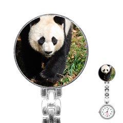 Giant Panda Stainless Steel Nurses Watch by AnimalLover