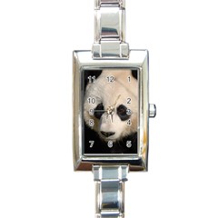 Adorable Panda Rectangular Italian Charm Watch