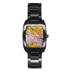 Branches Stainless Steel Barrel Watch