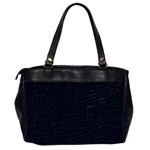 Navy Blue Oversize Office Handbag (Two Sides) Back