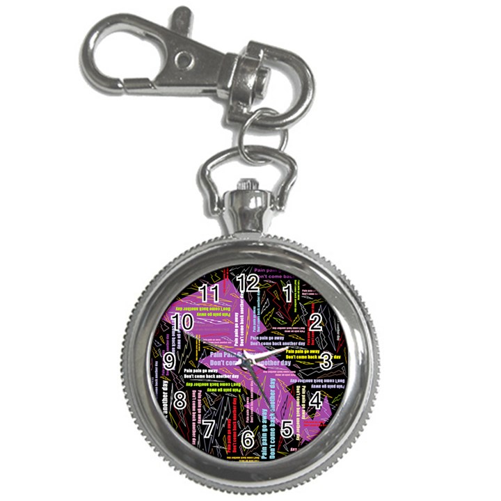 Pain Pain Go Away Key Chain Watch