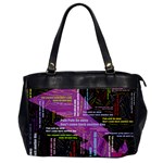 Pain Pain Go Away Oversize Office Handbag (One Side) Front