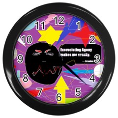 Excruciating Agony Wall Clock (black) by FunWithFibro