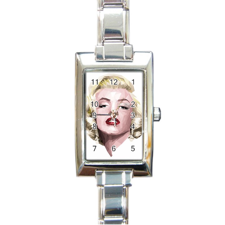 Marilyn Rectangular Italian Charm Watch