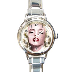 Marilyn Round Italian Charm Watch