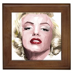 Marilyn Framed Ceramic Tile by malobishop