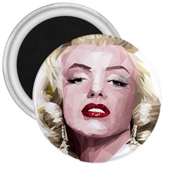 Marilyn 3  Button Magnet