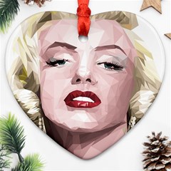 Marilyn Heart Ornament by malobishop