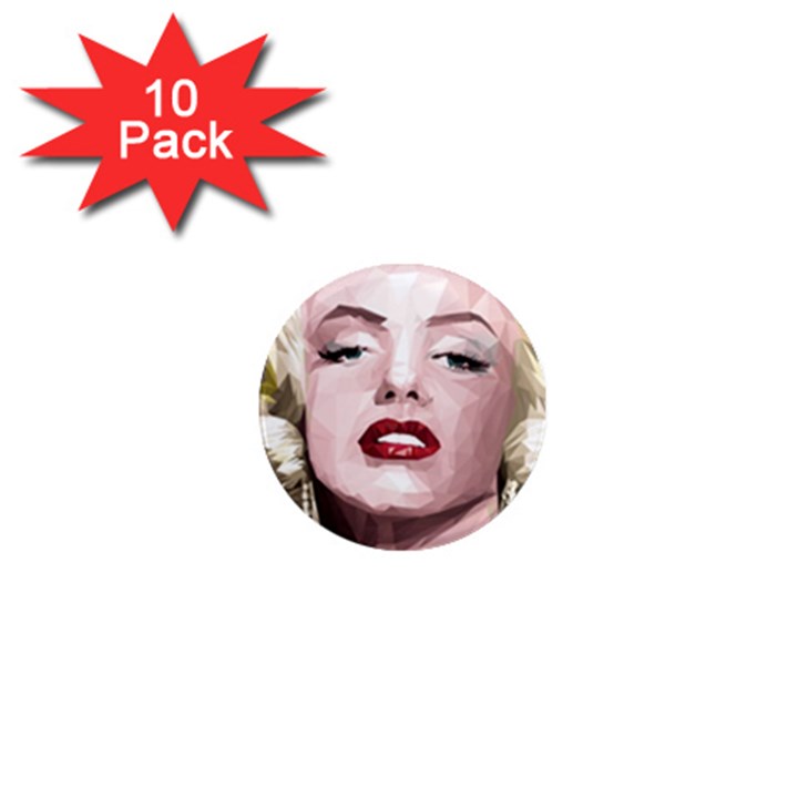 Marilyn 1  Mini Button Magnet (10 pack)