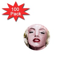 Marilyn 1  Mini Button Magnet (100 Pack)