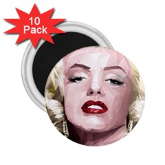 Marilyn 2 25  Button Magnet (10 Pack)