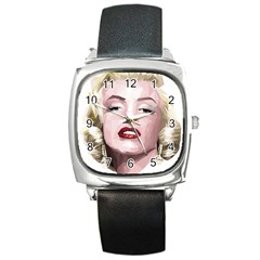 Marilyn Square Leather Watch by malobishop