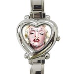 Marilyn Heart Italian Charm Watch  Front