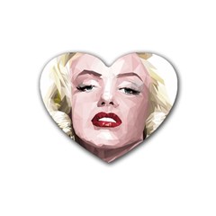 Marilyn Drink Coasters 4 Pack (heart) 