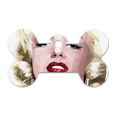 Marilyn Dog Tag Bone (one Sided)