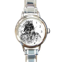 Darth Vader Round Italian Charm Watch by malobishop