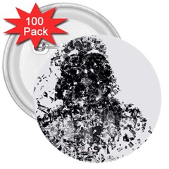 Darth Vader 3  Button (100 Pack) by malobishop