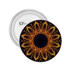 Yellow Purple Lotus Mandala 2 25  Button