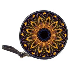 Yellow Purple Lotus Mandala Cd Wallet