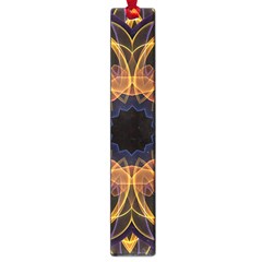 Yellow Purple Lotus Mandala Large Bookmark by Zandiepants