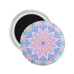 Soft Rainbow Star Mandala 2 25  Button Magnet